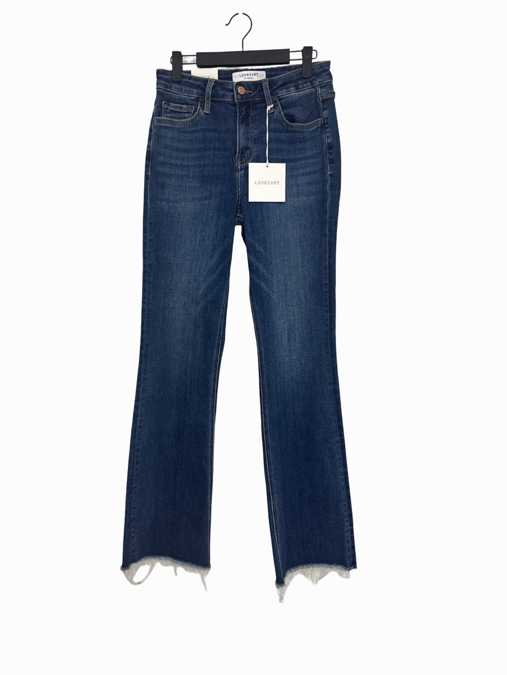 Vervet Lovervet High-Rise Bootcut Frayed Hem Jeans Women’s 27 NWT
